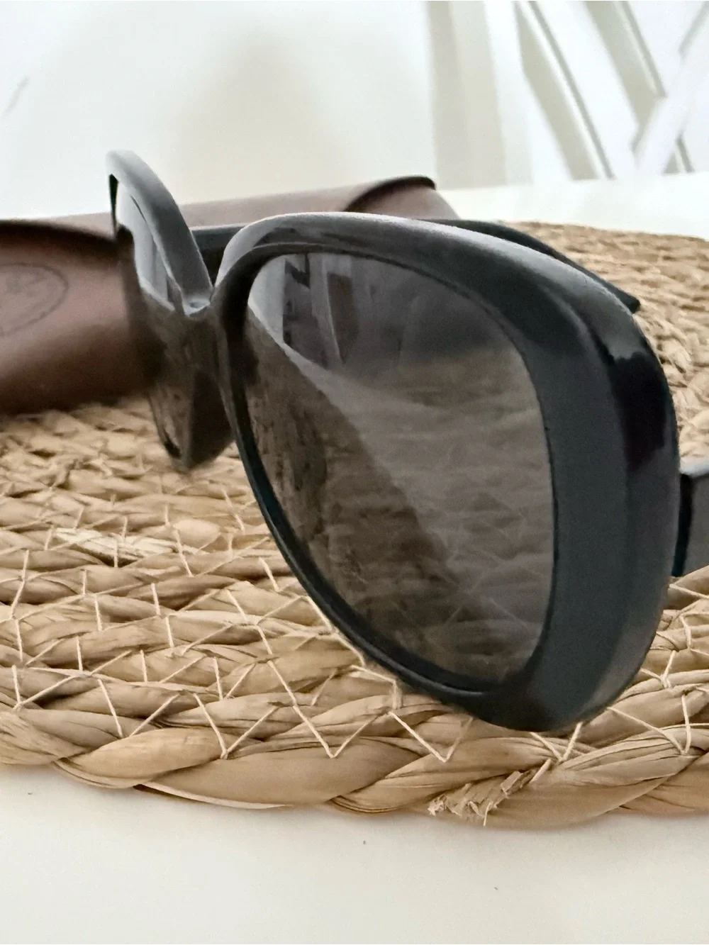 Cole Haan Women's Black Oval Sunglasses